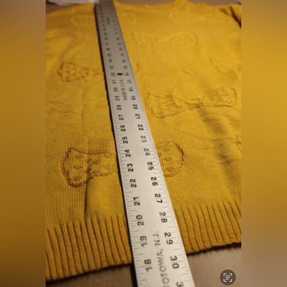 Cache Cache Textured Pullover Crew neck Sweater Sz 1 Mustard Jumper
Ribbed Hem - Picture 6 of 10
